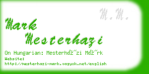 mark mesterhazi business card